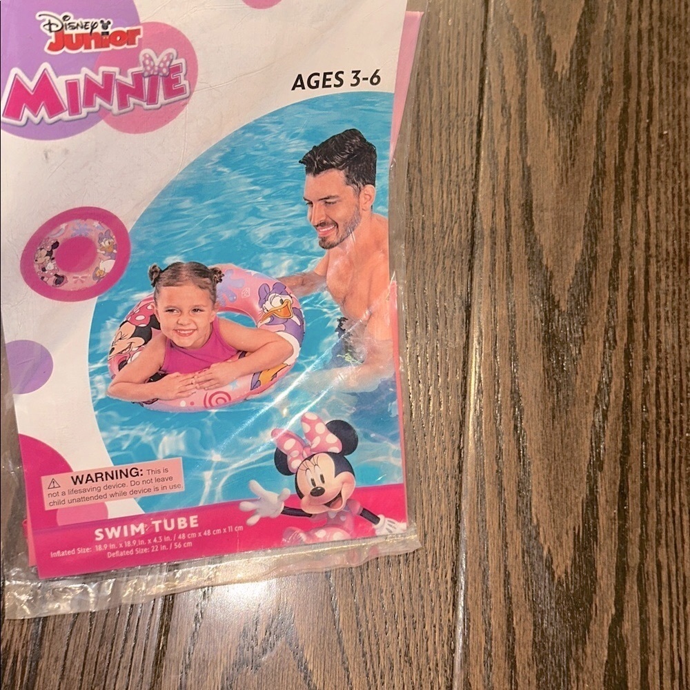 Disney Junior Minnie Swim Tube new with tags size 3-6 - Picture 2 of 4